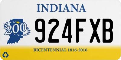 IN license plate 924FXB