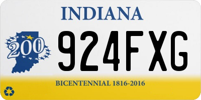 IN license plate 924FXG