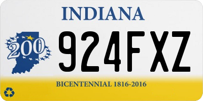 IN license plate 924FXZ