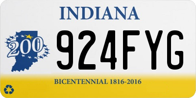 IN license plate 924FYG