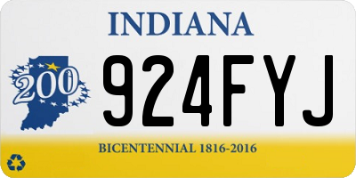IN license plate 924FYJ