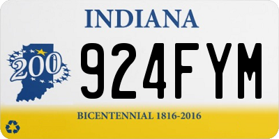 IN license plate 924FYM