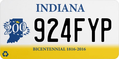 IN license plate 924FYP