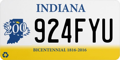 IN license plate 924FYU