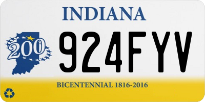 IN license plate 924FYV