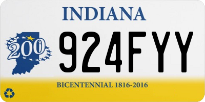 IN license plate 924FYY