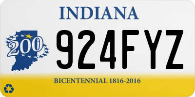 IN license plate 924FYZ