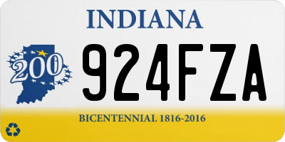 IN license plate 924FZA