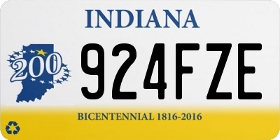 IN license plate 924FZE