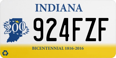 IN license plate 924FZF