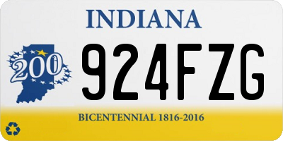 IN license plate 924FZG
