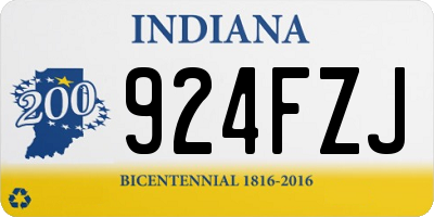 IN license plate 924FZJ