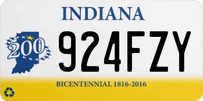 IN license plate 924FZY