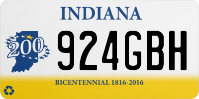IN license plate 924GBH