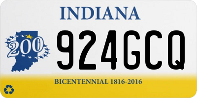 IN license plate 924GCQ