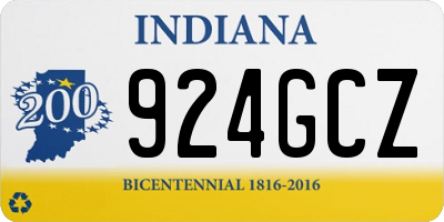 IN license plate 924GCZ