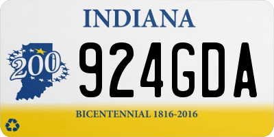 IN license plate 924GDA