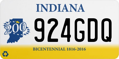 IN license plate 924GDQ