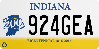 IN license plate 924GEA