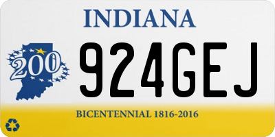 IN license plate 924GEJ