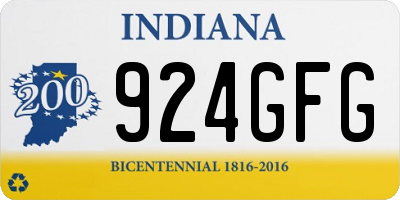 IN license plate 924GFG