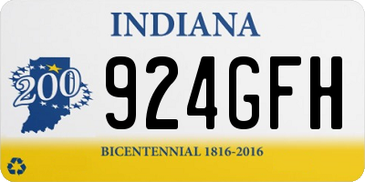 IN license plate 924GFH