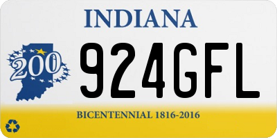 IN license plate 924GFL