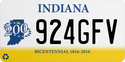 IN license plate 924GFV