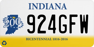 IN license plate 924GFW