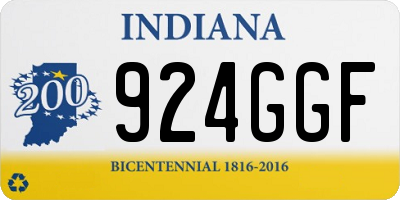 IN license plate 924GGF