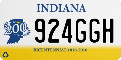 IN license plate 924GGH