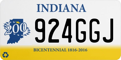IN license plate 924GGJ