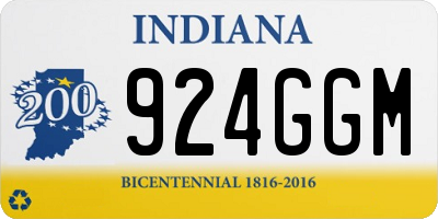 IN license plate 924GGM