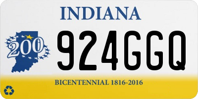 IN license plate 924GGQ