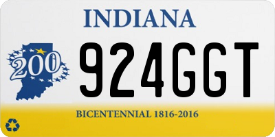 IN license plate 924GGT