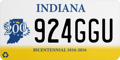 IN license plate 924GGU