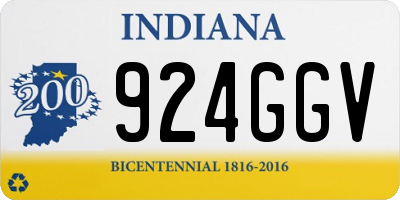 IN license plate 924GGV