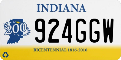 IN license plate 924GGW