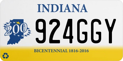 IN license plate 924GGY
