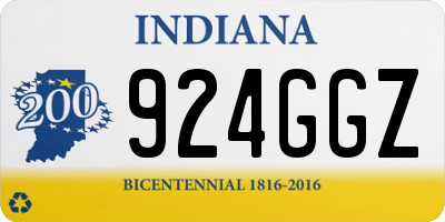 IN license plate 924GGZ