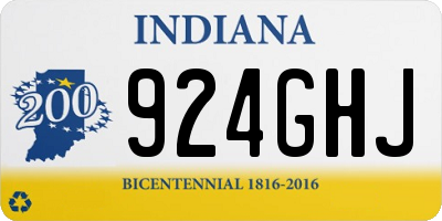 IN license plate 924GHJ