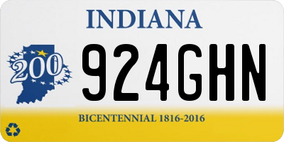 IN license plate 924GHN