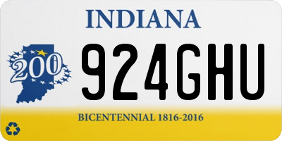 IN license plate 924GHU