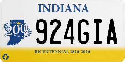IN license plate 924GIA