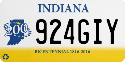 IN license plate 924GIY