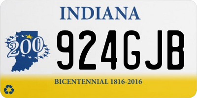 IN license plate 924GJB