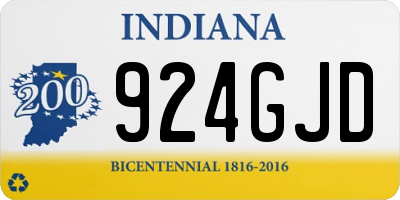 IN license plate 924GJD