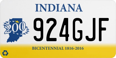 IN license plate 924GJF