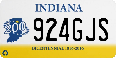 IN license plate 924GJS