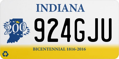 IN license plate 924GJU